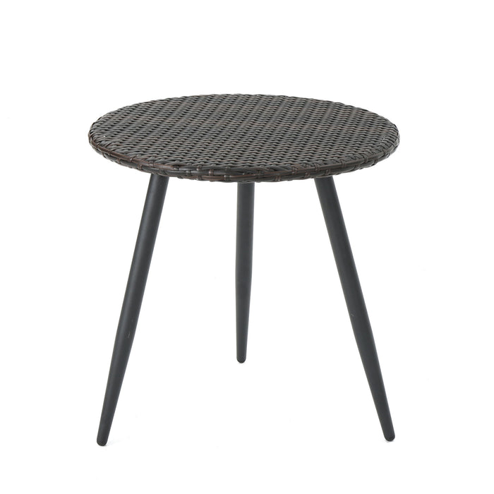 Kenneth - 3 Pieces Chat Set Outdoor Furniture - Brown Multi