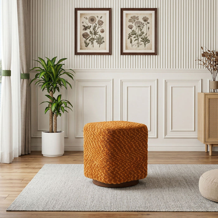 Upholstered 360° Swivel Vanity Stool