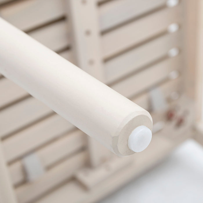 Cordoba - Dining Chair (Set of 2) With Acacia Wood Frame And Water Repellent Fabric - Beige / Yellow