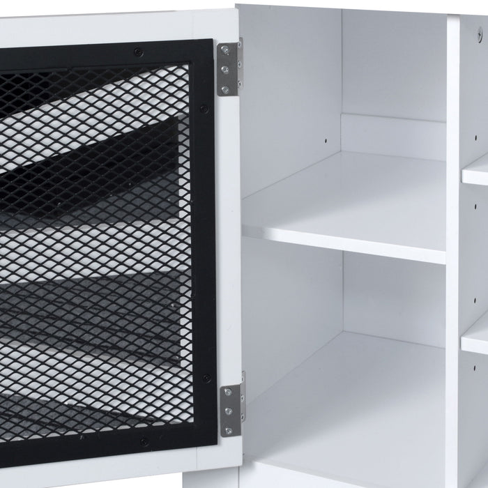 Entryway Bench With Coat Rack, 3 In 1 Design And Adjustable Shelves