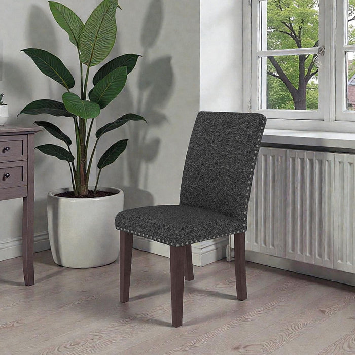 Upholstered Dining Chair With High Back Design (Set of 2)