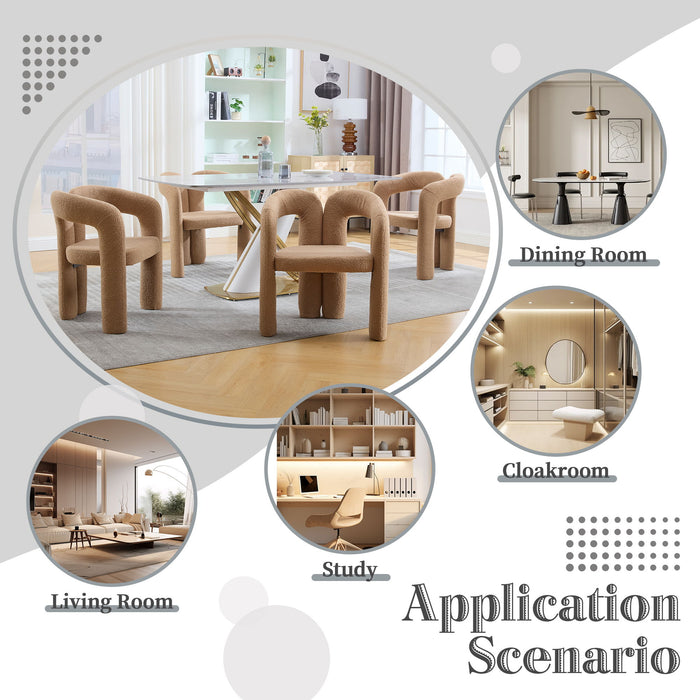 Coolmore Contemporary Designed Accent / Dining Chair With Armrests