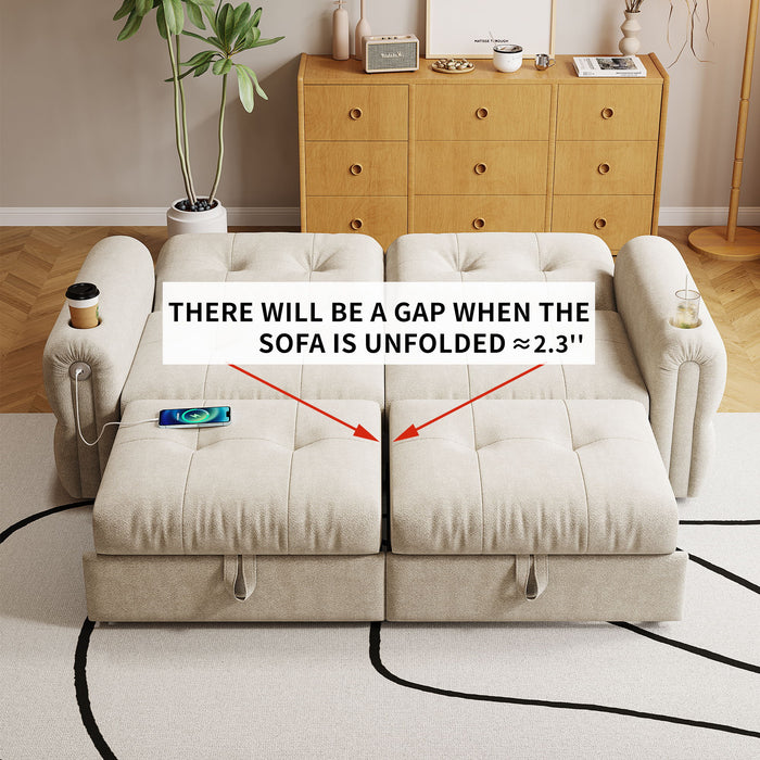 Cloud Like Convertible Sofa Bed With For Living Room