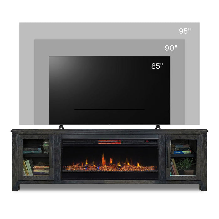 Electric Fireplace TV Console For TVs Up To 95" - Clove