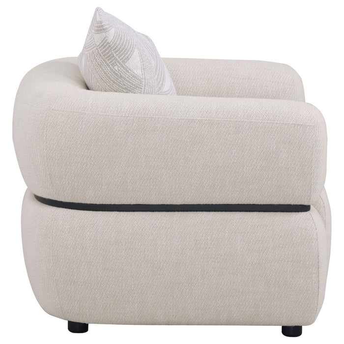 Ramsay - Round Arm Accent Chair - Beige