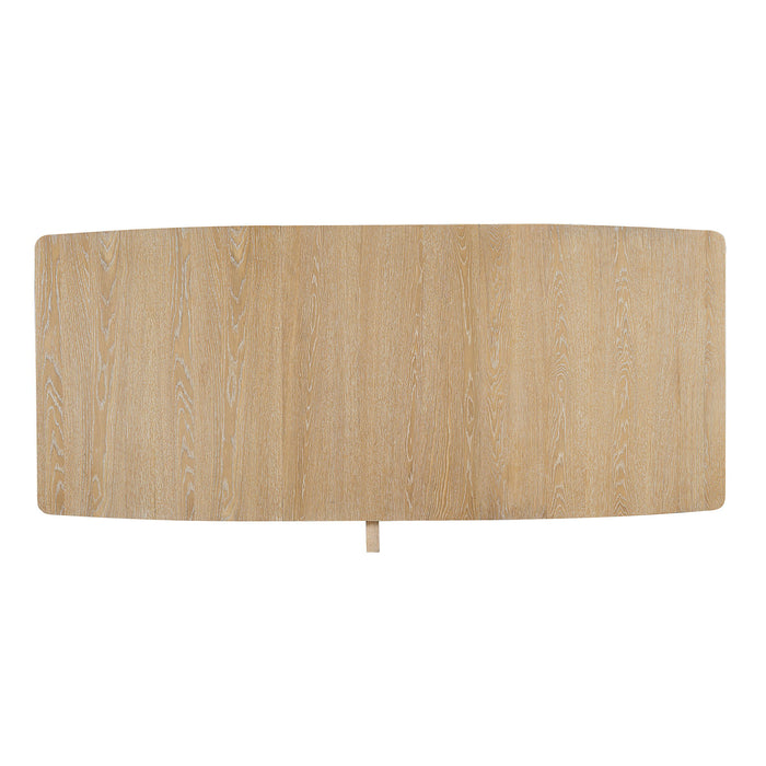 Topmax - Rustic Extendable Dining Table Set With Removable Leaf, 6 Upholstered Armless Dining Chairs And 2 Padded Arm Chairs, 9 Pieces