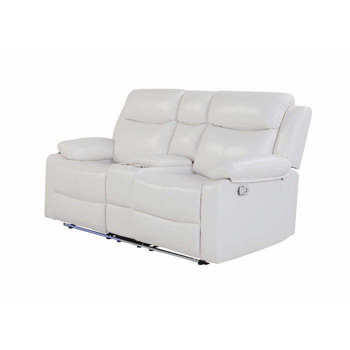 Blanche - Console Reclining Loveseat With LED Lights
