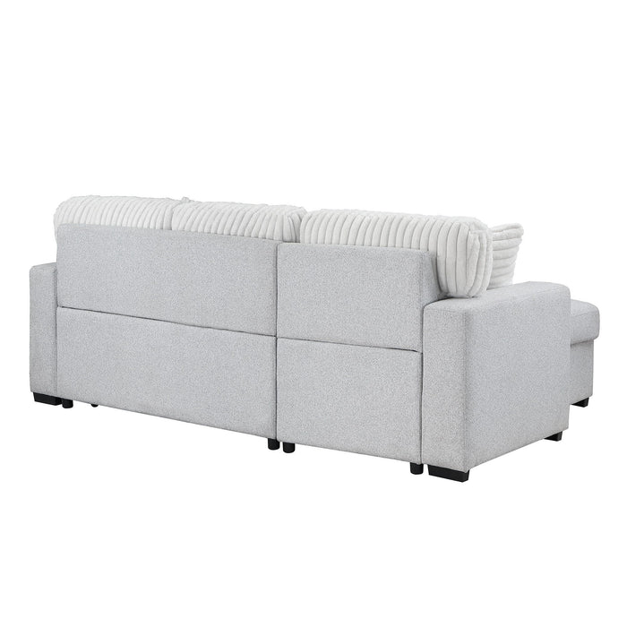Ford - Reversible Pull Out Sofa Bed - Light Gray