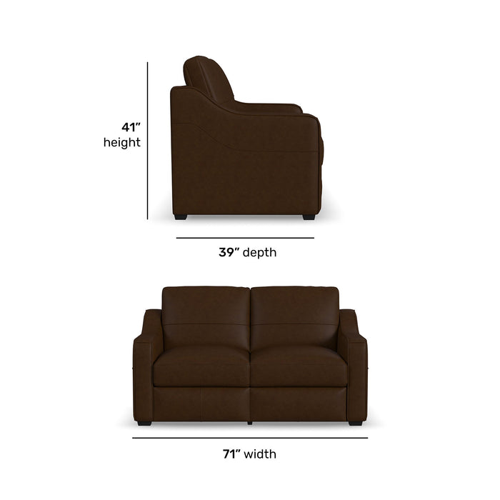 Hudson - Loveseat - Dark Brown