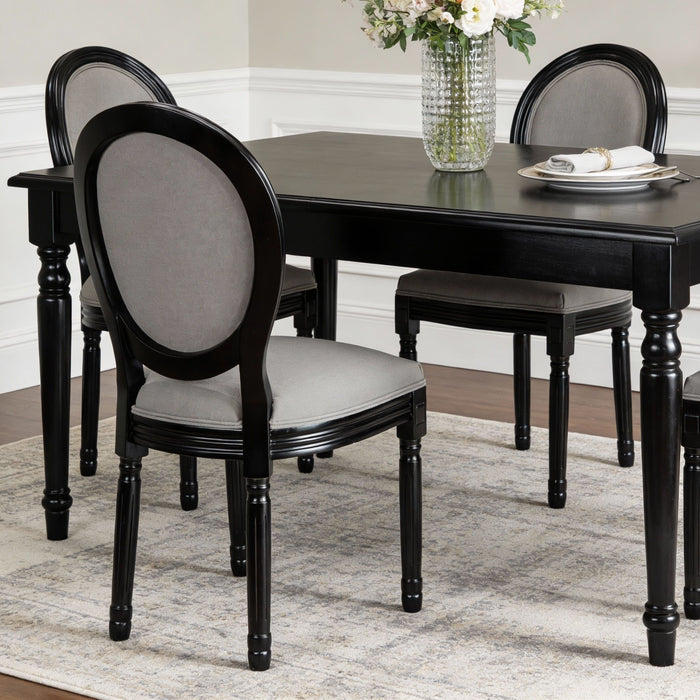 Upholstered & Round Back Dining Chairs (Set of 2)