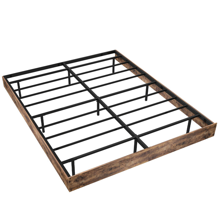 Platform Floating Bed Frame With RGB LED Lights