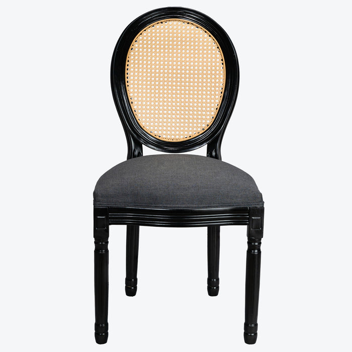 French Country Dining Chairs With Round Back (Set of 2)