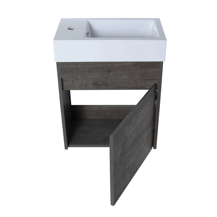Sink Floating Bathroom Vanity With Soft Close Cabinet Door