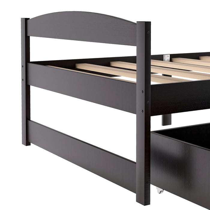 Platform Bed With 2 Drawers