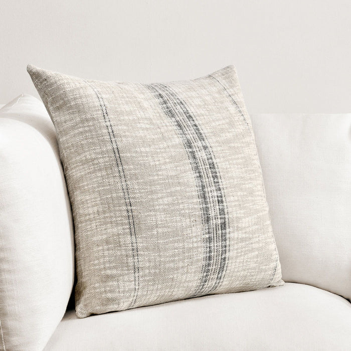 Ria - 36" x 16" Pillow - Natural / Black