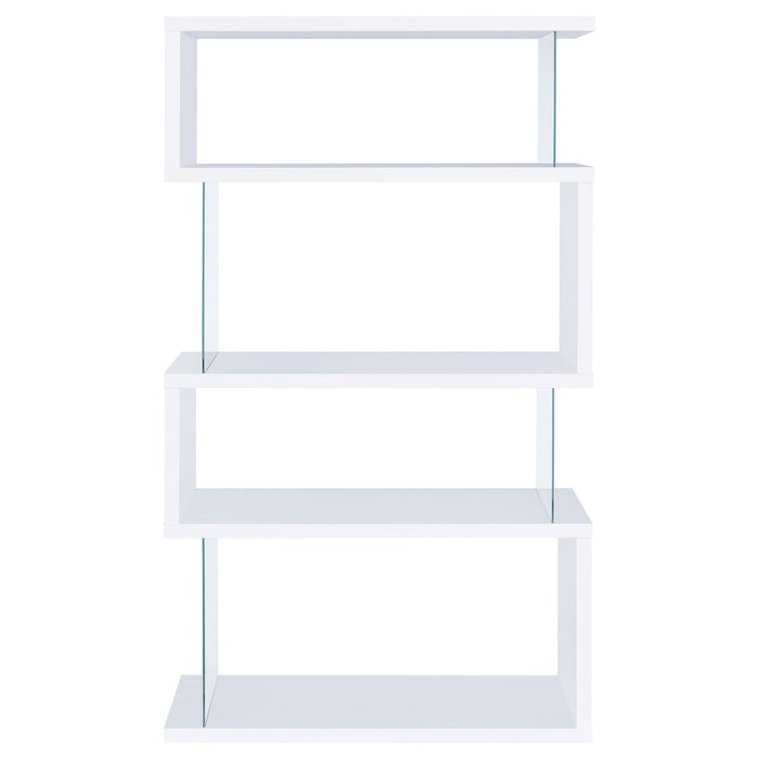 Elias - 4 Shelf Bookshelf With Zigzag Design