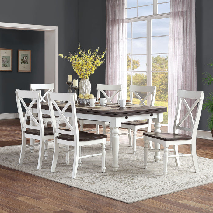 Mountain Retreat - Dining Table - Dark Mocha & Antique White