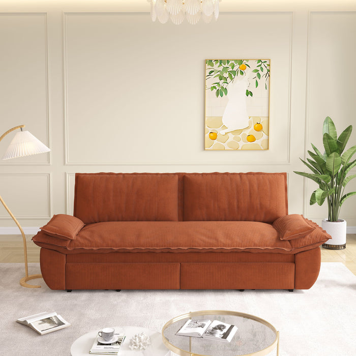Queen Pull Out Bed, 3 In 1 Convertible Sleeper Sofa