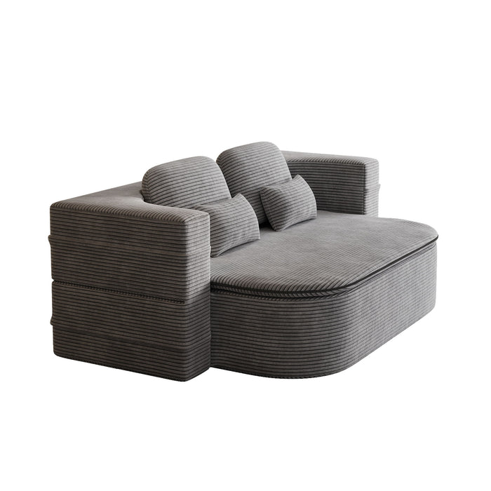 2 In 1 Foldable Sofa Bed With Multi Functional Blanket