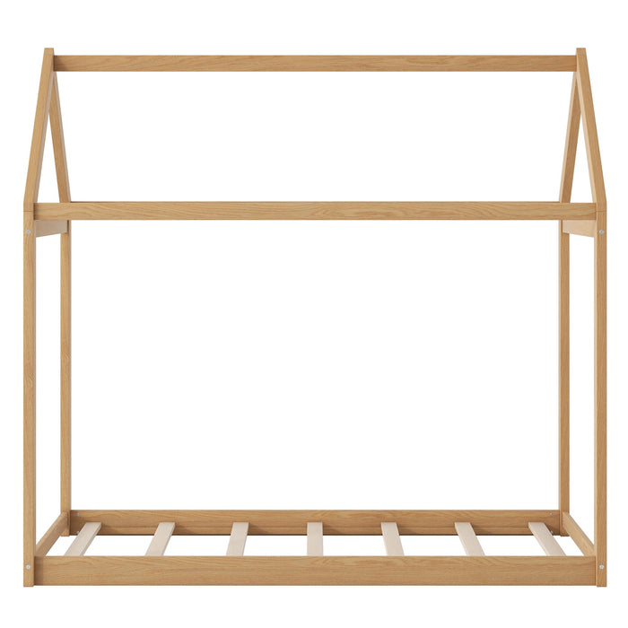 Wooden House Shaped Bed