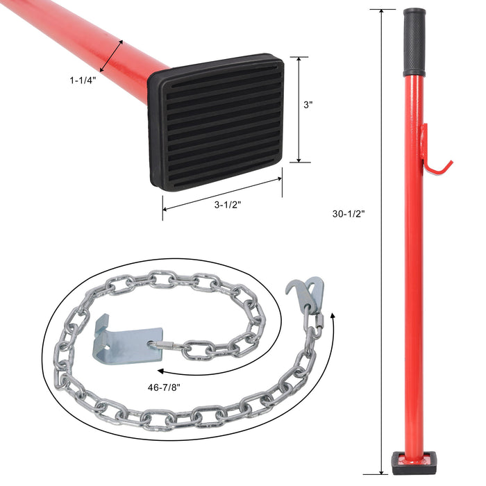 Universal Pulling Stick Tool For Car Repair Body Dent Fix - Red