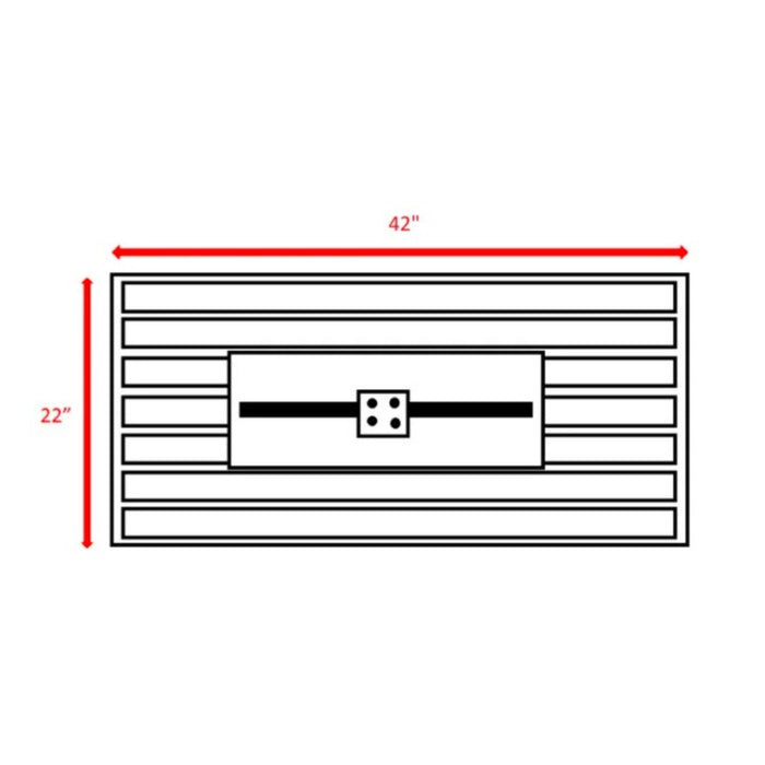 Outdoor Fire Pit Table With Lid - Dark Gray