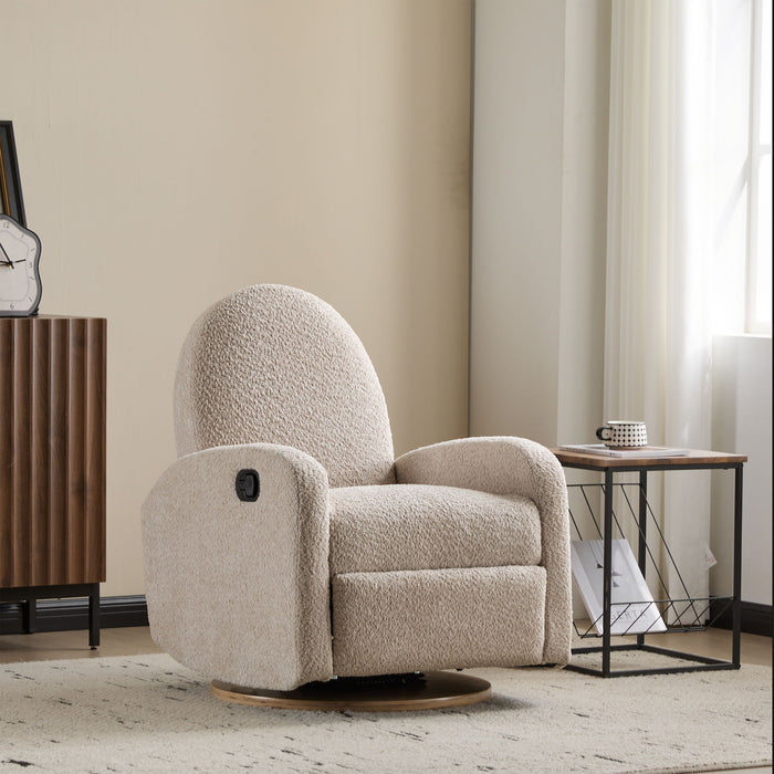 Contemporary 360 Swivel And Glider Recliner Chair