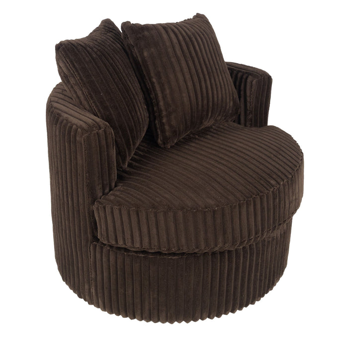 Swivel Upholstered Accent Chair For Living Room