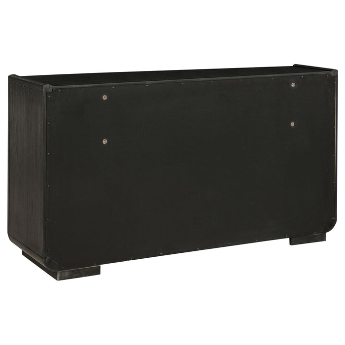 Bangor - 8 Drawer Bedroom Dresser Cabinet - Black