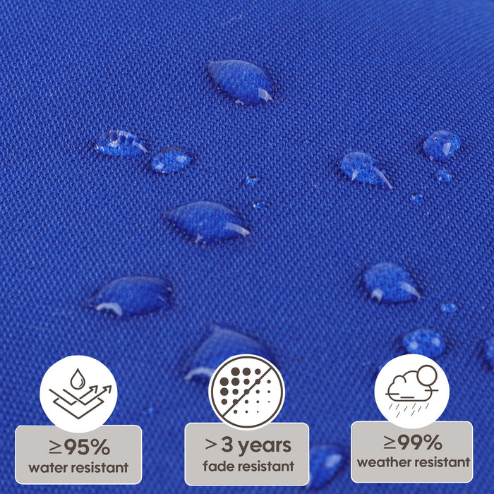 2 Piece High Back Patio Chair Cushion Set