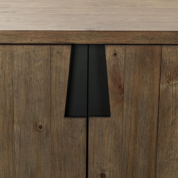 Lyra - 4 Door Buffet - Smoke Brown