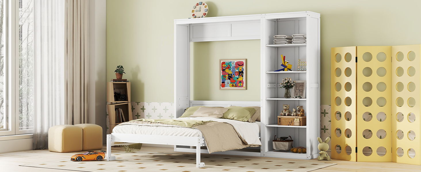 Murphy Wall Bed With Shelves