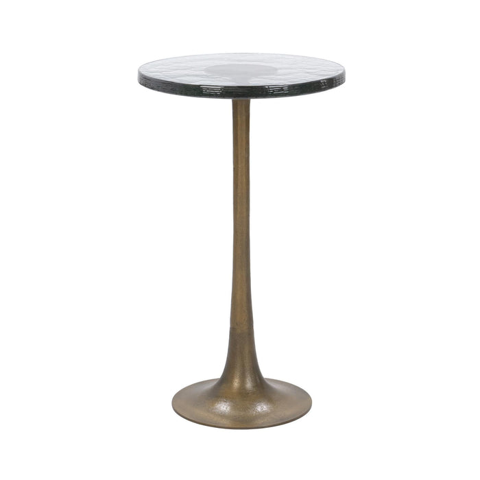 Fabiana - Round Accent Table - Gold / Black