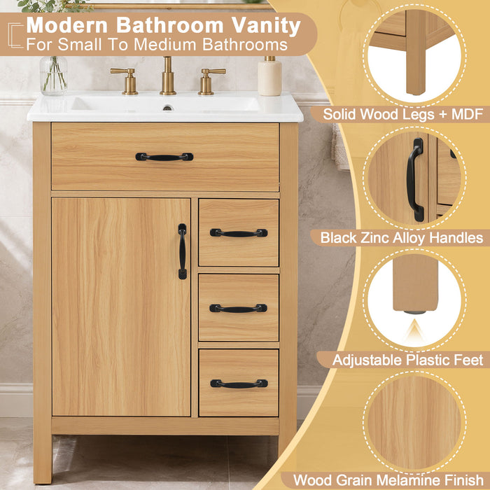 Modern Traditional Bathroom Vanity With Sink