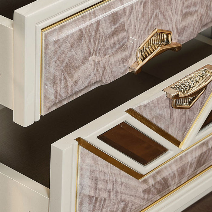 Omari - 2 Drawer Nightstand - Beige