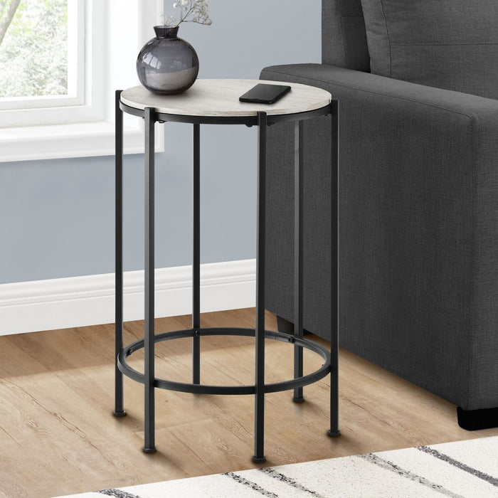 Contemporary Round Accent Table For Living Room
