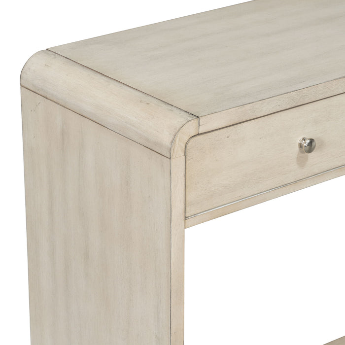 Console Table With 3 Drawers And Display Shelf