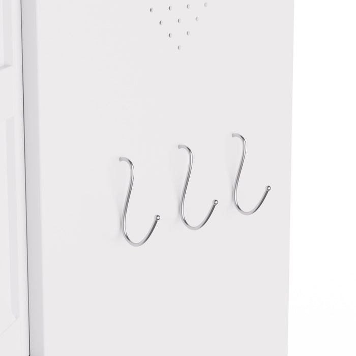 Kitchen Pantry Cabinet With Adjustable Shelves, Heavy Duty Storage - White