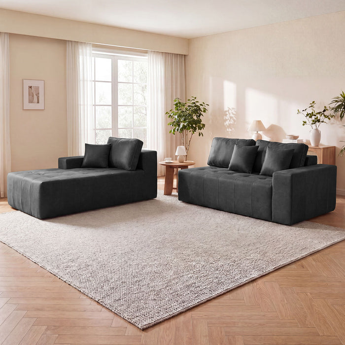 L - Shaped Corner Chaise Sofa Bed