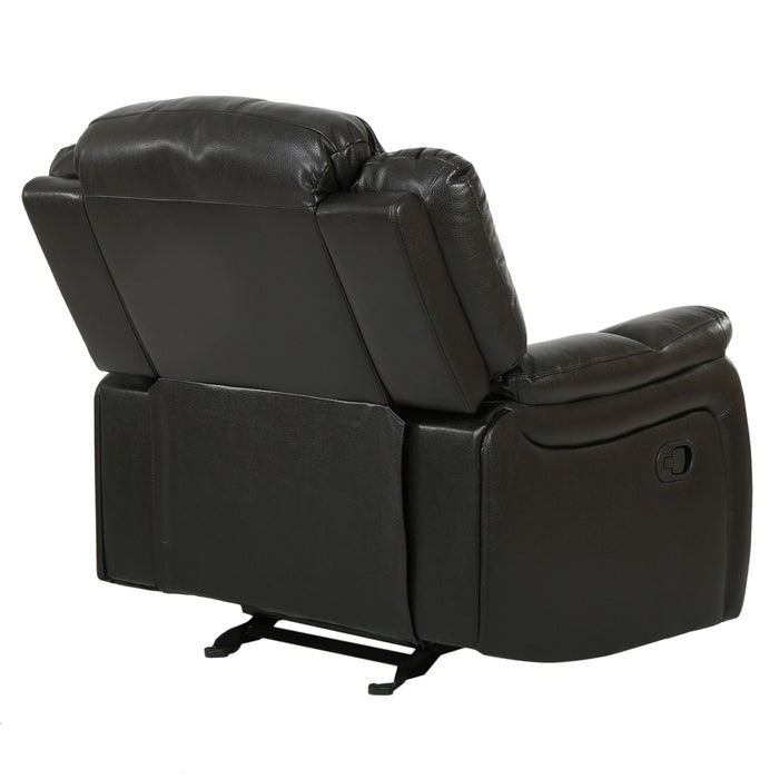 Classic Design Recliner, Upholstery Recliner, Glider Recliner - Black Berry