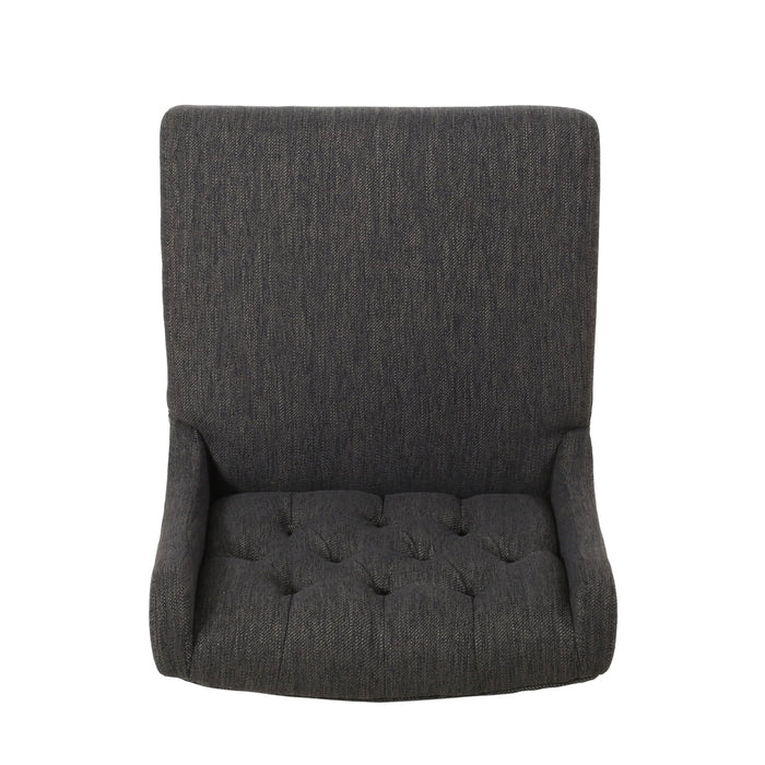 Solstara - Upholstered Dining Barstool With Button Tufted And Wing Back