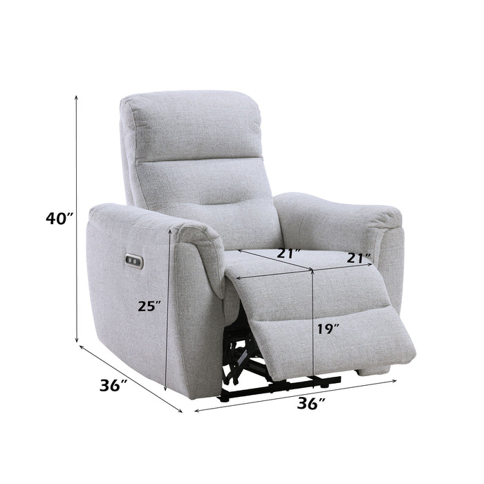 Eastre - Power Motion Recliner With USB Port - Gray