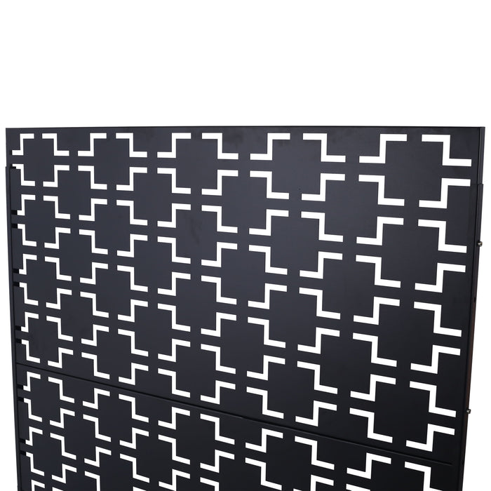 Outdoor & Indoor Metal Privacy Freestanding Decorative Screen