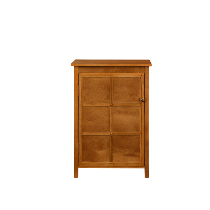 Floor Cabinet With Doors & Adjustable Shelf, Storage Cabinet For Entryway