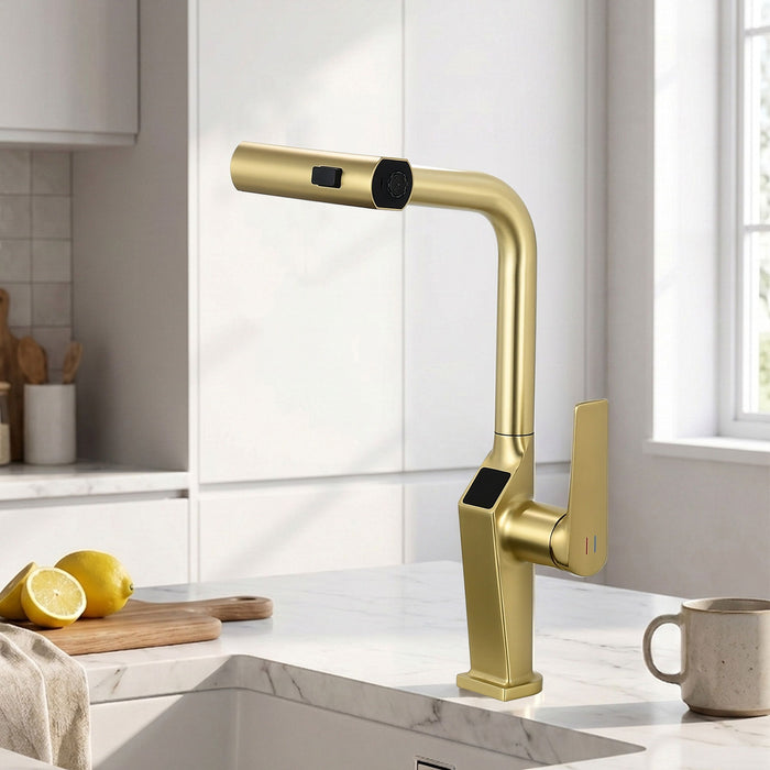 Touchless Kitchen Faucet With LED Display
