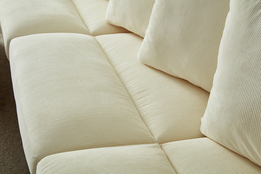 5 Seater Oversized Convertible L & U Shaped Couch