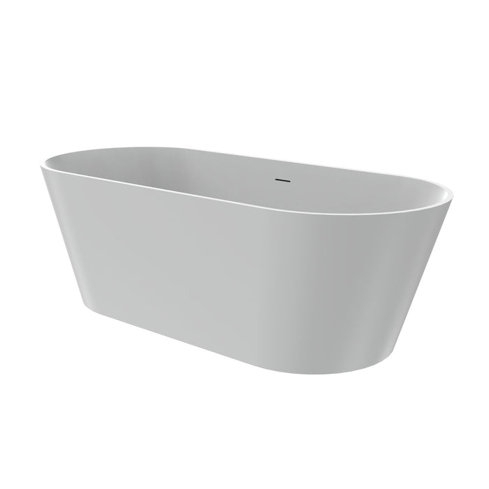 Solid Surface Freestanding Soaking Bathtub & Ergonomic Design