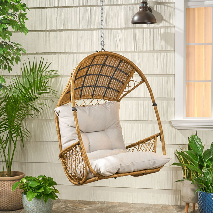 Malia - Wicker Hanging Chair With Cushion