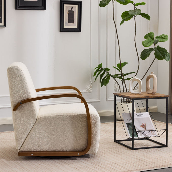 360° Swivel Accent Chair - Beige
