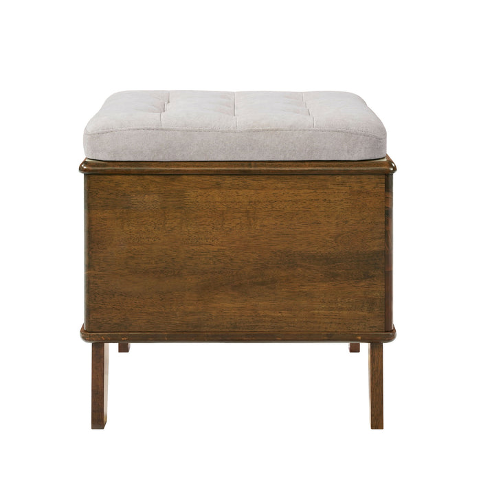 Letitia - Cat Bed Ottoman - Walnut